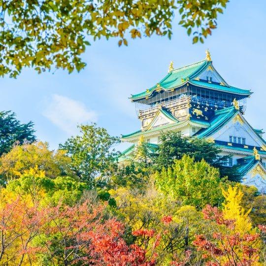 Chateau d'Osaka au Japon